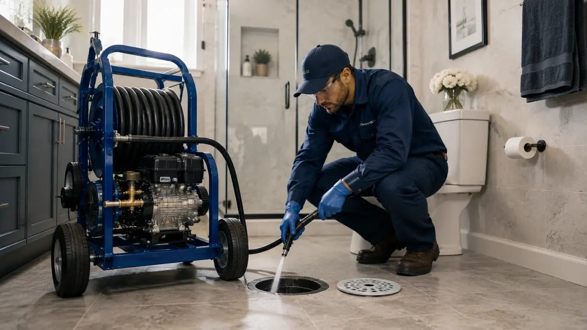 Bathroom Drain Hydro Jetting in Imperial Beach
