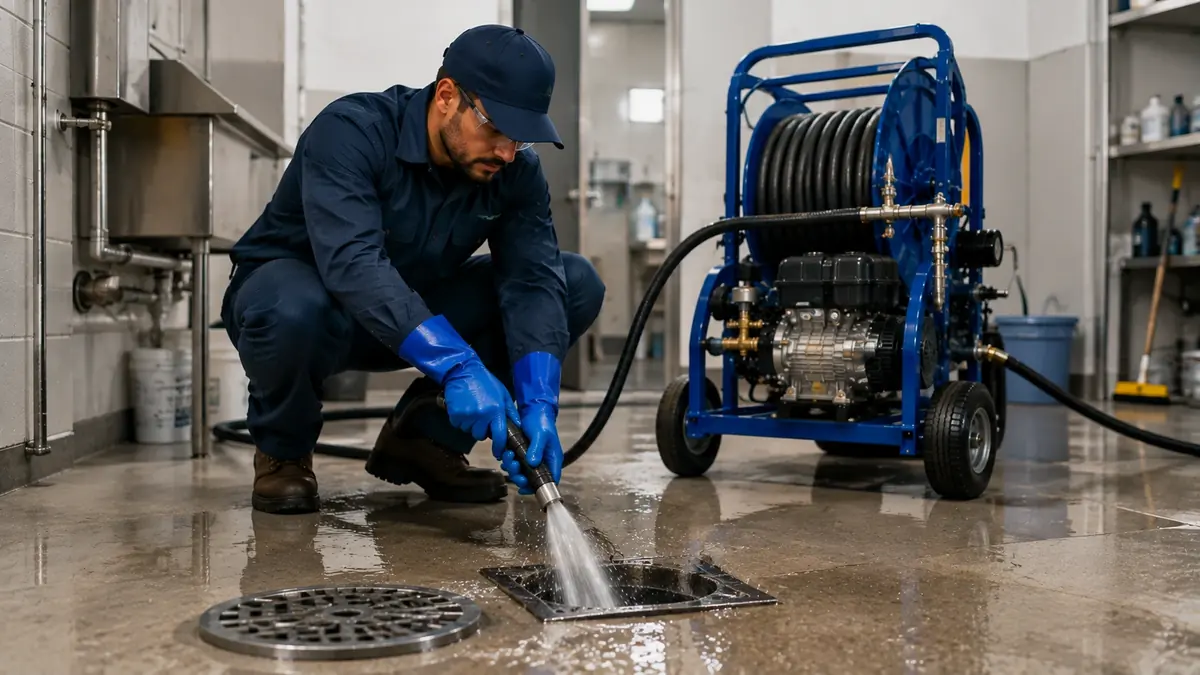 Floor Drain Hydro Jet Cleaning in Imperial Beach