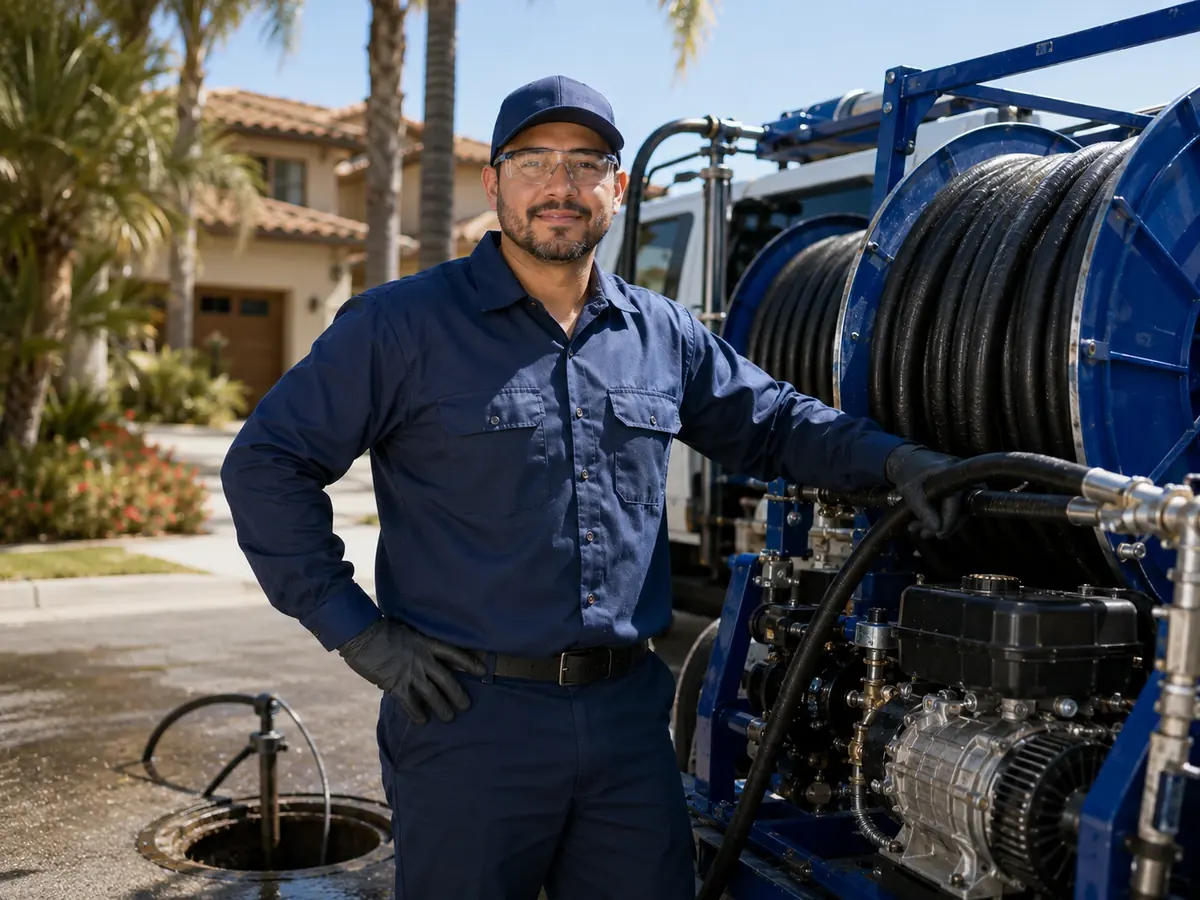 Hydro jet sewer cleaning in Imperial Beach