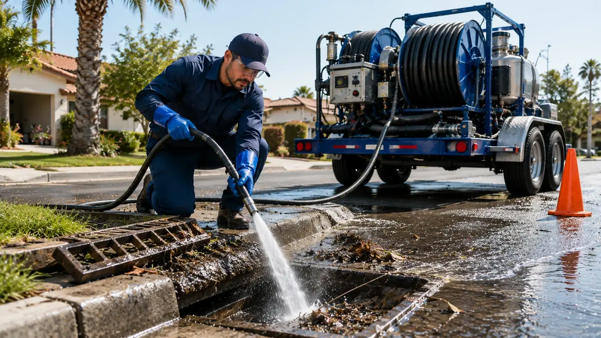 Storm Drain Hydro Jet Cleaning in Imperial Beach