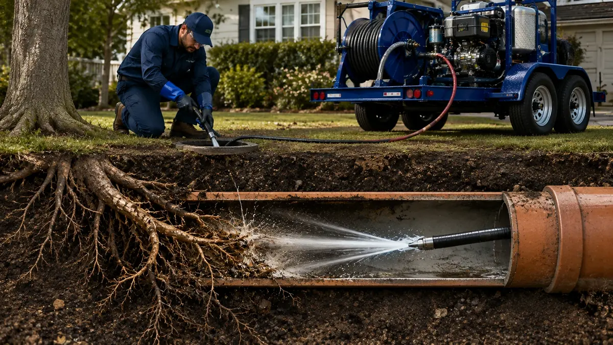 Tree Root Removal with Hydro Jetting in Imperial Beach